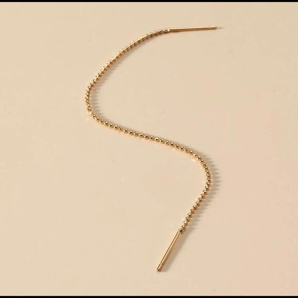 1 Piece Beaded Thread Earring - Picture 2 of 3